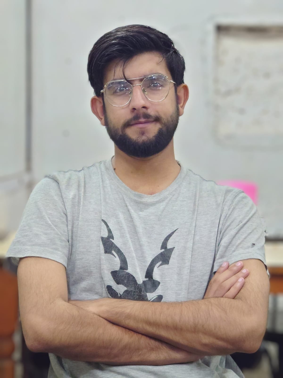 Zulfiqar Alam working on a programming project